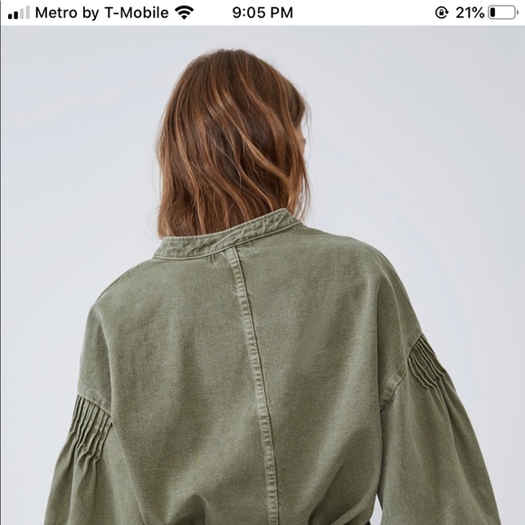 Zara Olive High Waist Paperbag Shorts - Picture 10 of 11